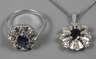 Schmuckset mit Saphiren und Diamanten
