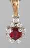 Anhänger mit Rubin und Brillanten