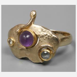 Damenring mit Steinbesatz