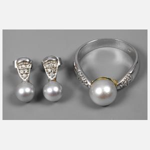 Schmuckset mit Perlen