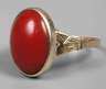 Damenring mit Koralle