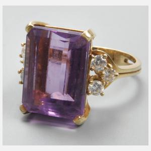 Damenring mit Amethyst
