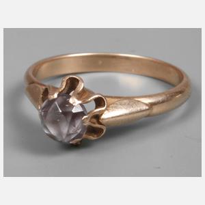 Damenring mit synthetischem Alexandrit