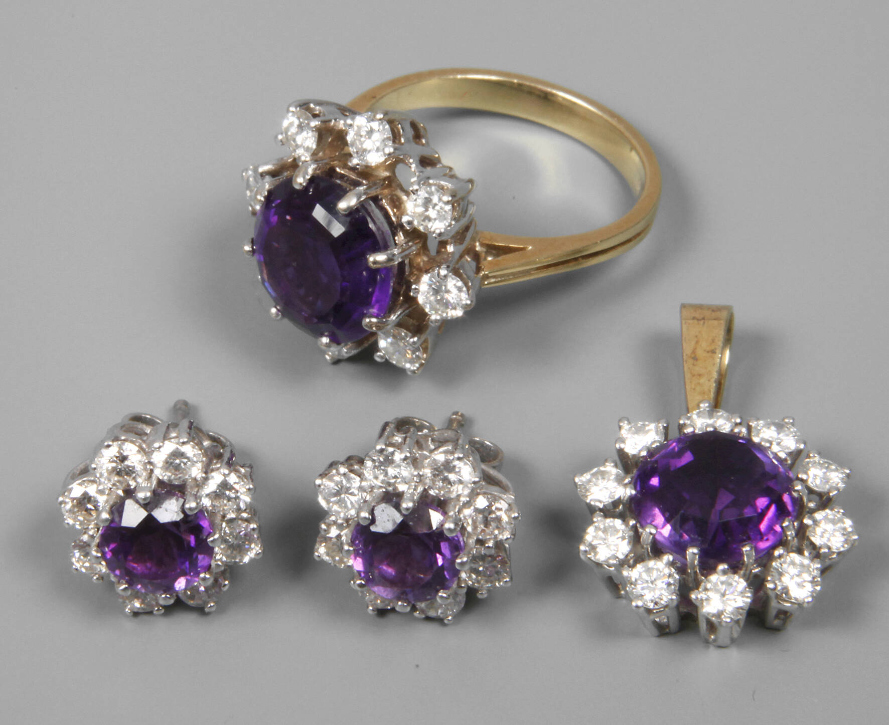 Schmuckset mit Amethyst