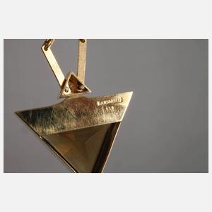 Collier mit Citrin und Brillant