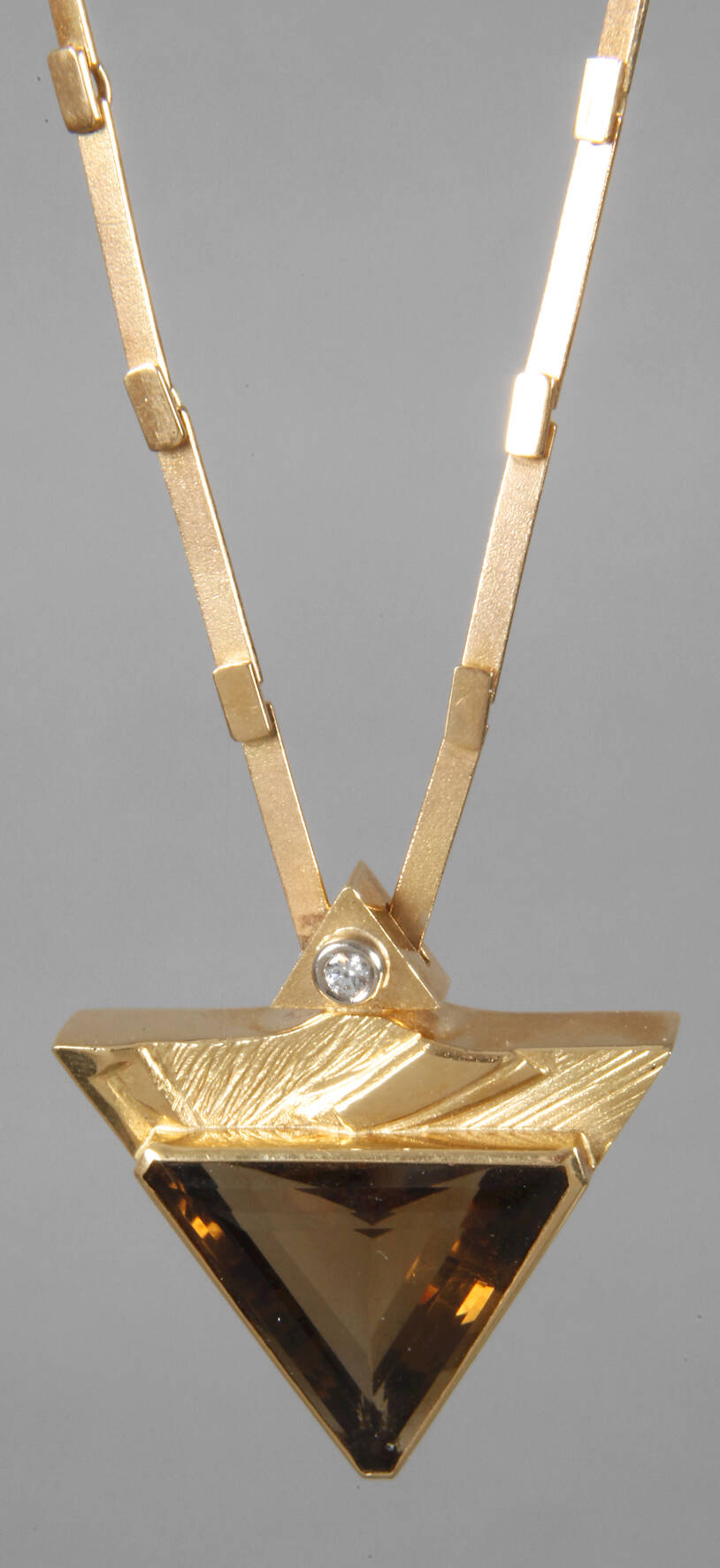 Collier mit Citrin und Brillant