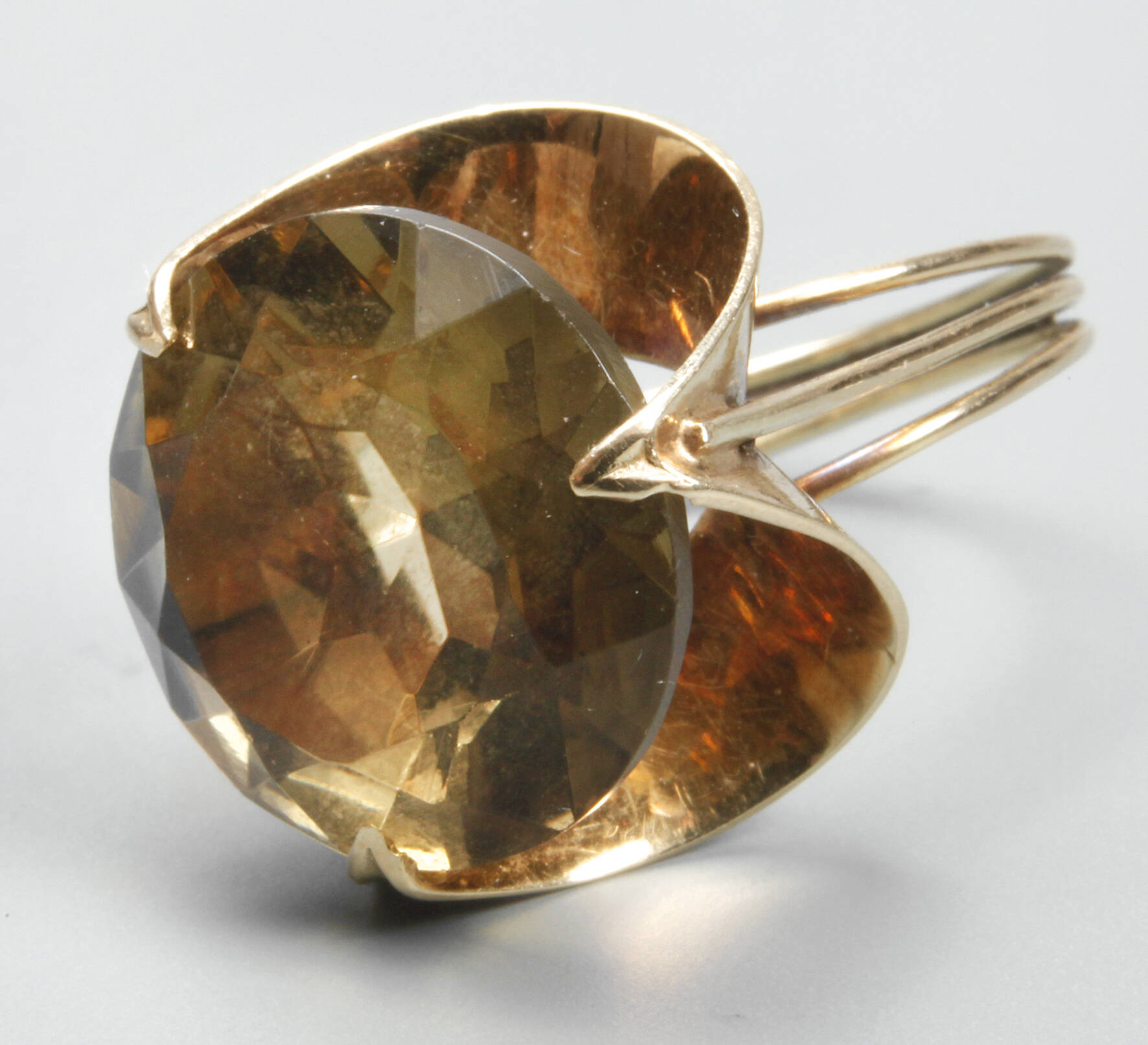 Damenring mit Lemoncitrin