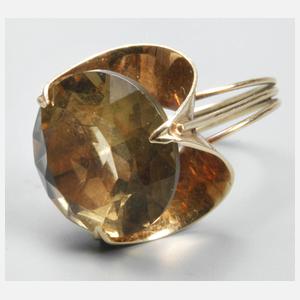 Damenring mit Lemoncitrin