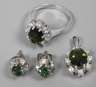 Schmuckset mit Turmalinen und Brillanten