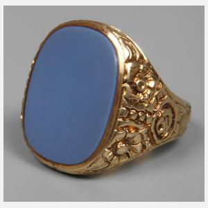 Herrenring mit Lagenachat