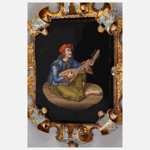 Prachtvoller Anhänger mit feiner Pietra dura