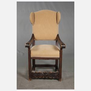 Ohrenbackensessel um 1680