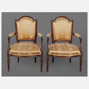 Paar Sessel Louis Seize
