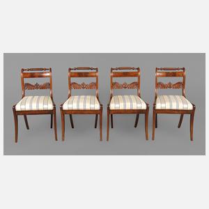 Vier Stühle Spätbiedermeier