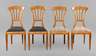 Vier Biedermeierstühle