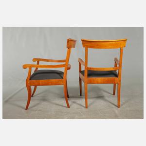 Paar Armlehnstühle Biedermeier