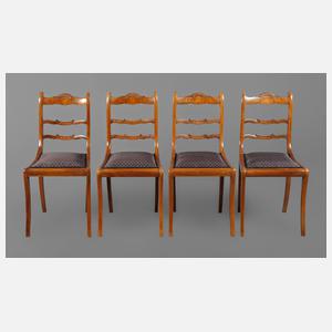 Vier Stühle Spätbiedermeier