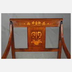 Vier Armlehnstühle Biedermeier