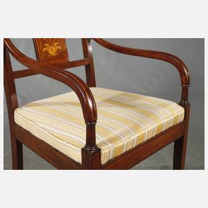 Vier Armlehnstühle Biedermeier