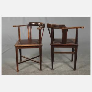 Zwei Büro-Eckstühle