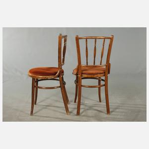 Vier Caféhausstühle