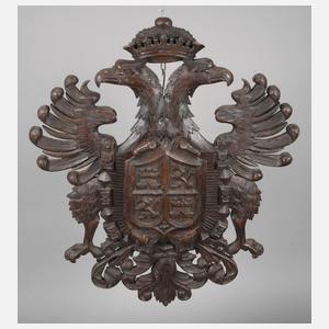 Geschnitztes Wappen