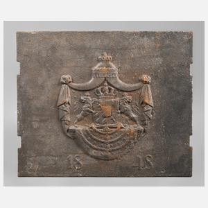 Kaminplatte Eisenguss