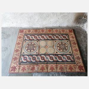 Feiner Fliesenteppich HIstorismus