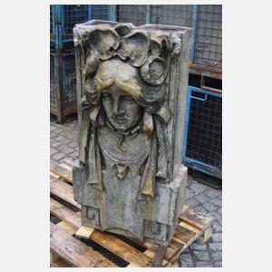 Großes Fassadenelement Jugendstil