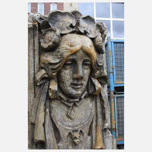 Großes Fassadenelement Jugendstil