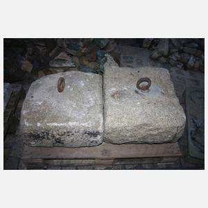 Paar Steingewichte Granit