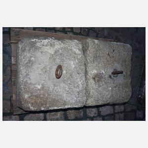Paar Steingewichte Granit