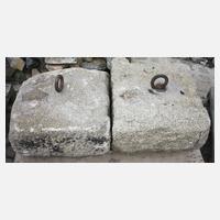 Paar Steingewichte Granit111