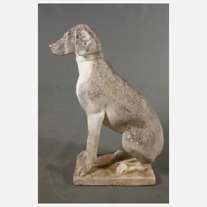 Gartenskulptur Jagdhund