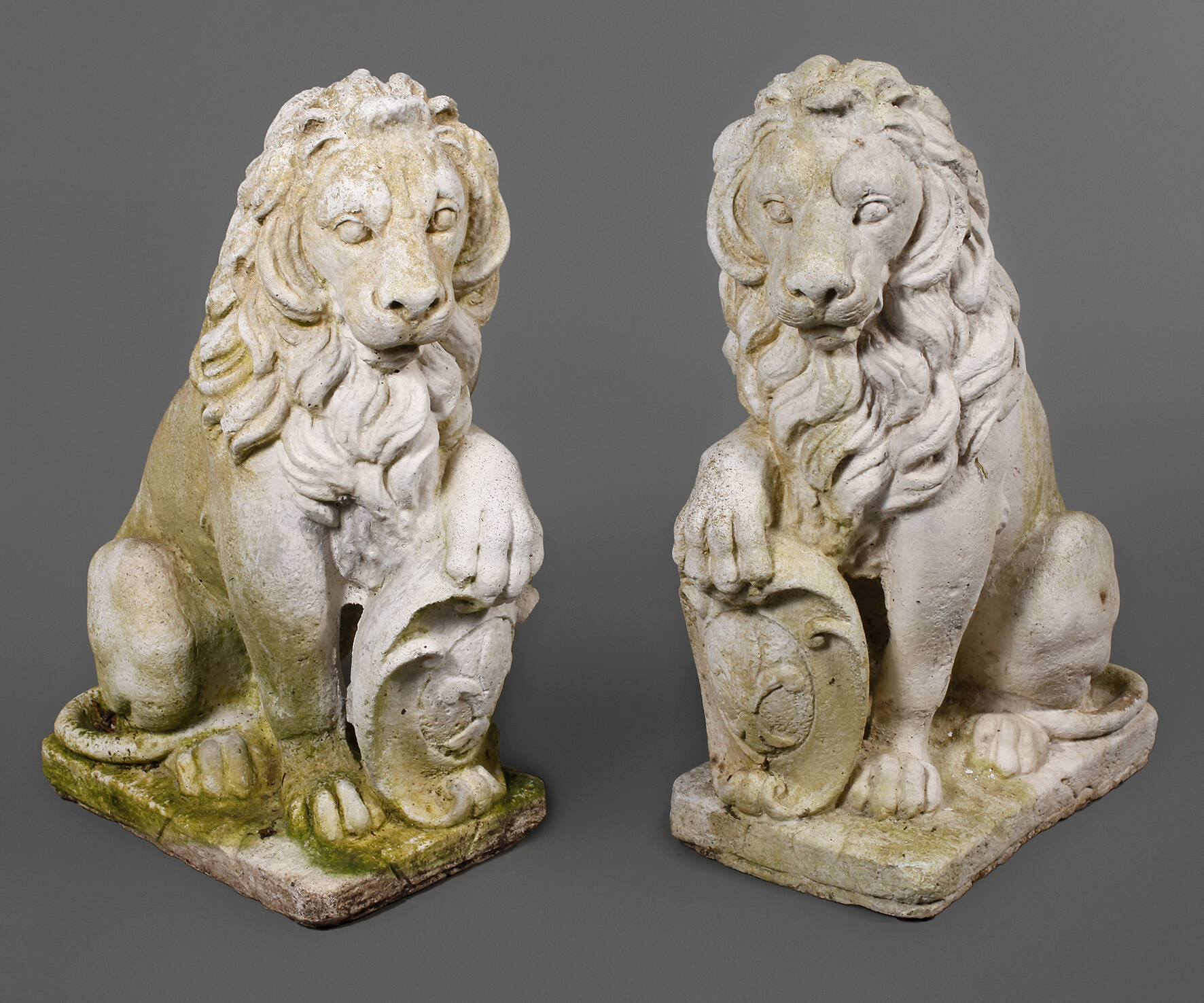 Paar Garten Löwen