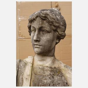 Lebensgroße Marmorfigur Kalliope