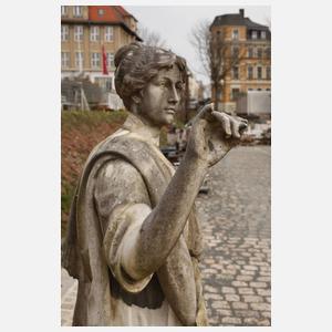 Lebensgroße Marmorfigur Kalliope