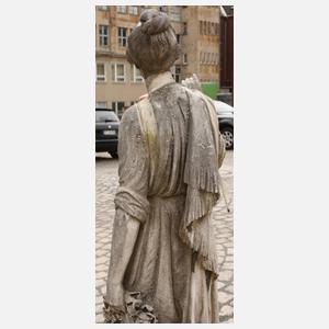 Lebensgroße Marmorfigur Kalliope