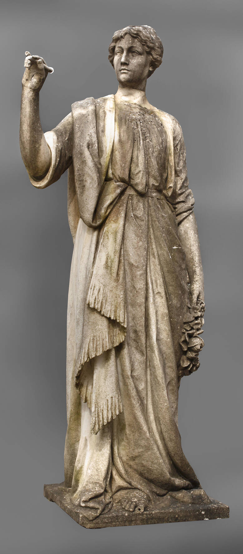 Lebensgroße Marmorfigur Kalliope