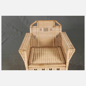 Korbsessel Jugendstil