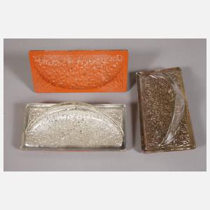 Fünf Seifenschalen Art déco