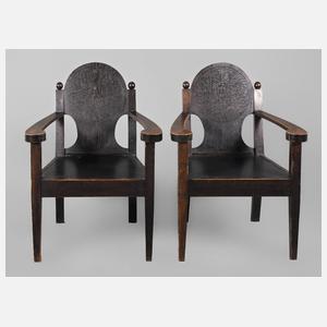 Heinrich Vogeler, Paar Armlehnstühle