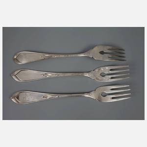 Fischbesteck Bremer Lilie für fünf Personen