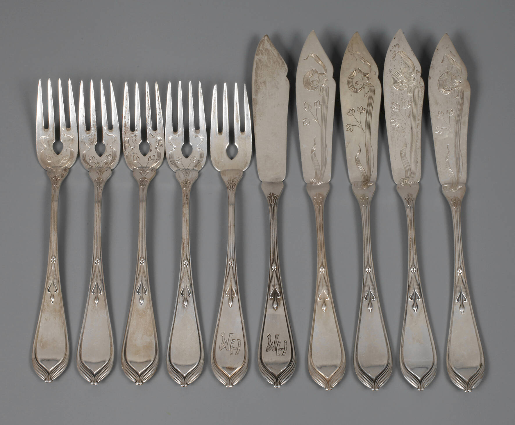 Fischbesteck Bremer Lilie für fünf Personen