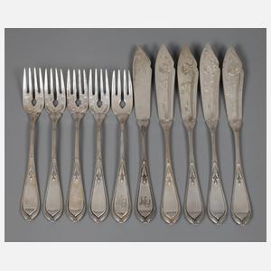 Fischbesteck Bremer Lilie für fünf Personen