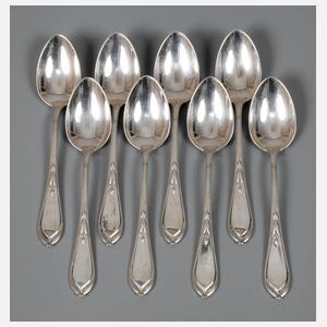 Acht Mokkalöffel Hugo Leven