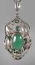 Jugendstilanhänger mit Chrysoprasen