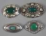Vier Jugendstilbroschen