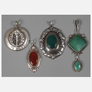 Konvolut Silberanhänger