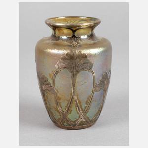 Loetz Wwe., Vase mit Silberoverlay